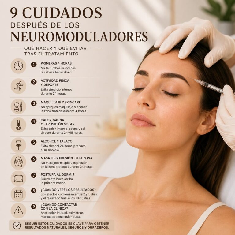 cuidados después de los neuromoduladores