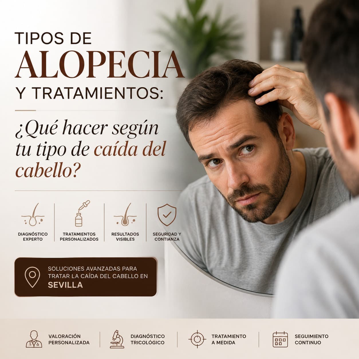 Tipos de alopecia y tratamientos según el tipo de caída del cabello