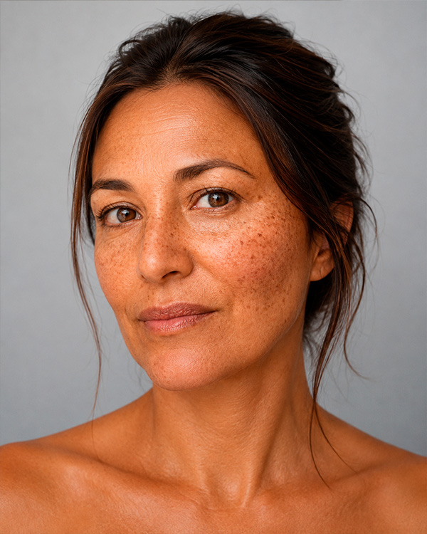 Piel con manchas faciales y melasma